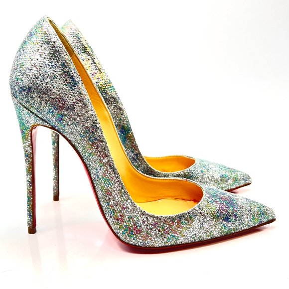 Christian Louboutin Multicolor Glitter Heels